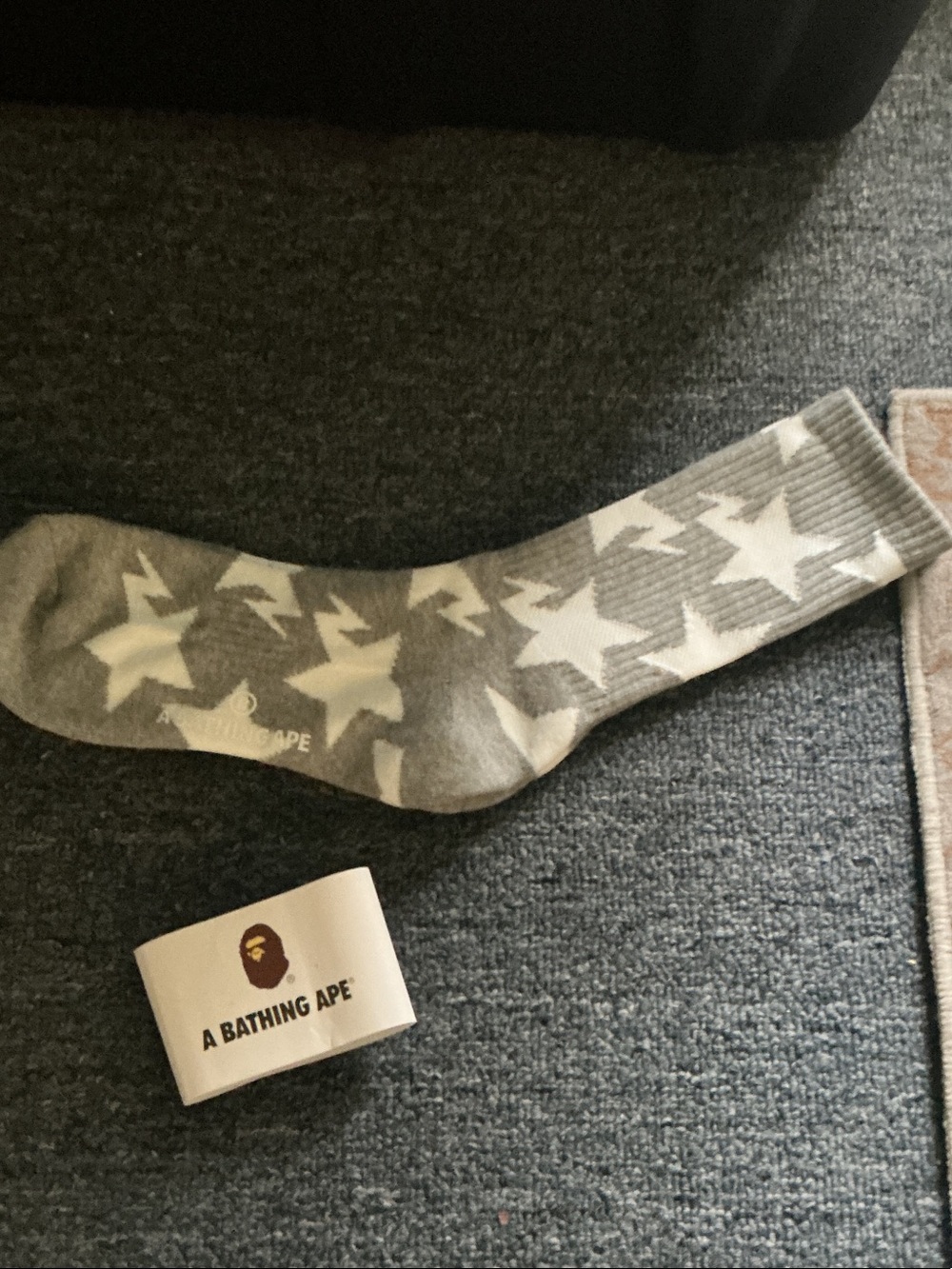 Gray Star Crew Socks - Men's